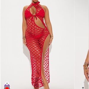 Feel the ocean Red 3 Piece Bikini Set